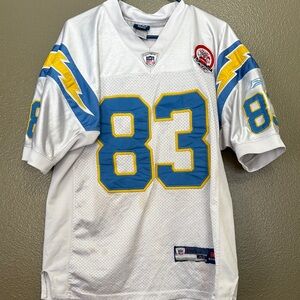 Reebok White and Blue Men's Jersey